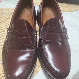 G.H. Bass & Co. Men's Leather Penny Loafers in Burgundy Wine